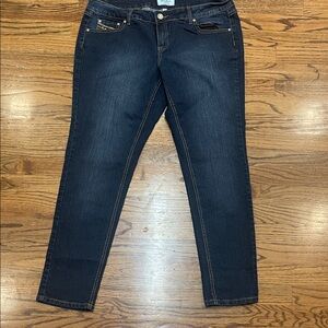 Women's Dark Boom Boom Jeans gold accents size 14W plus